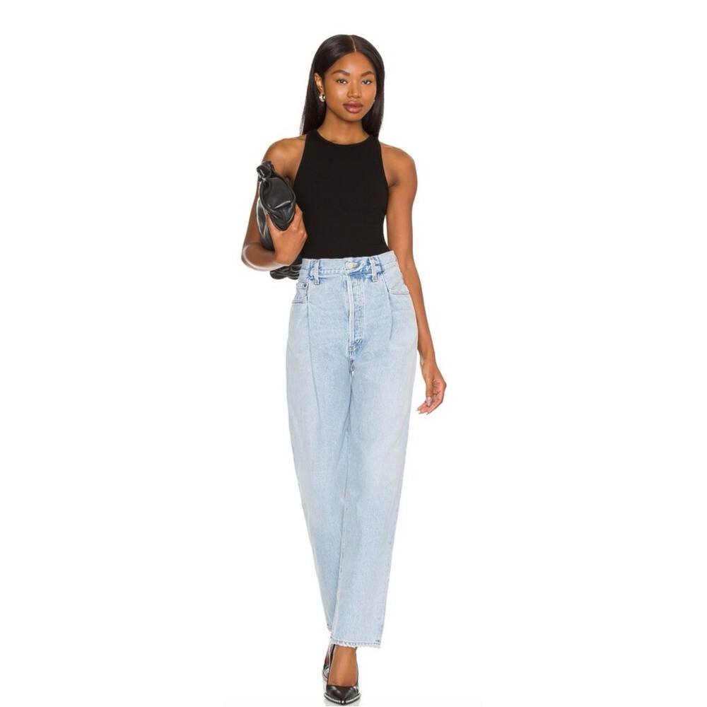 AGOLDE Fold Waistband Jean in Sideline NWOT 27